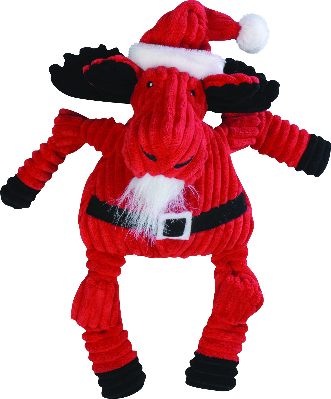 SANTA MOOSE KNOTTIE DOG TOY