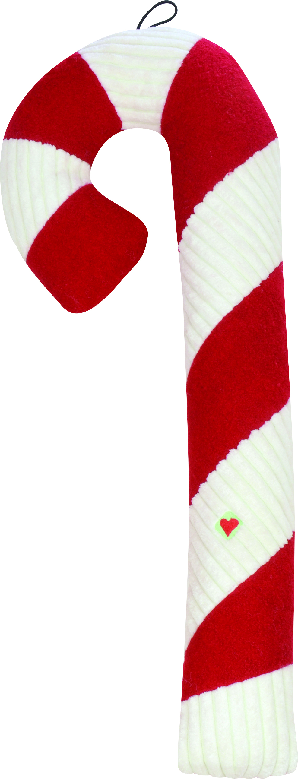 CORDUROY CANDY CANE DOG TOY