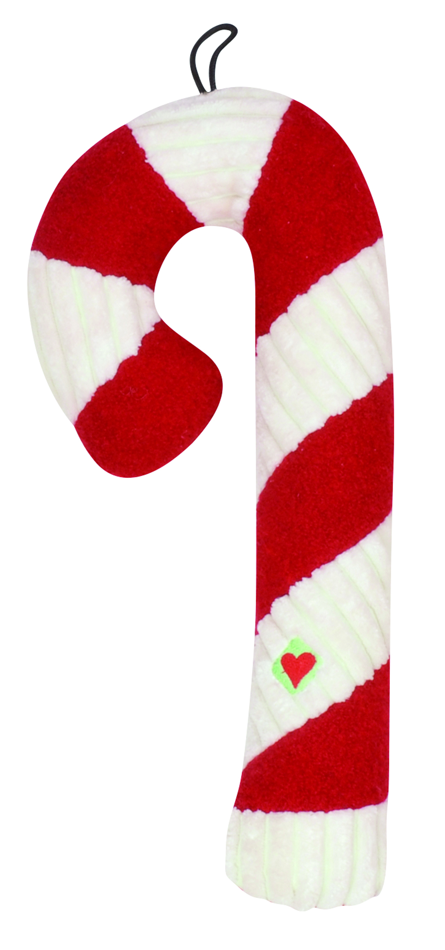 CORDUROY CANDY CANE DOG TOY