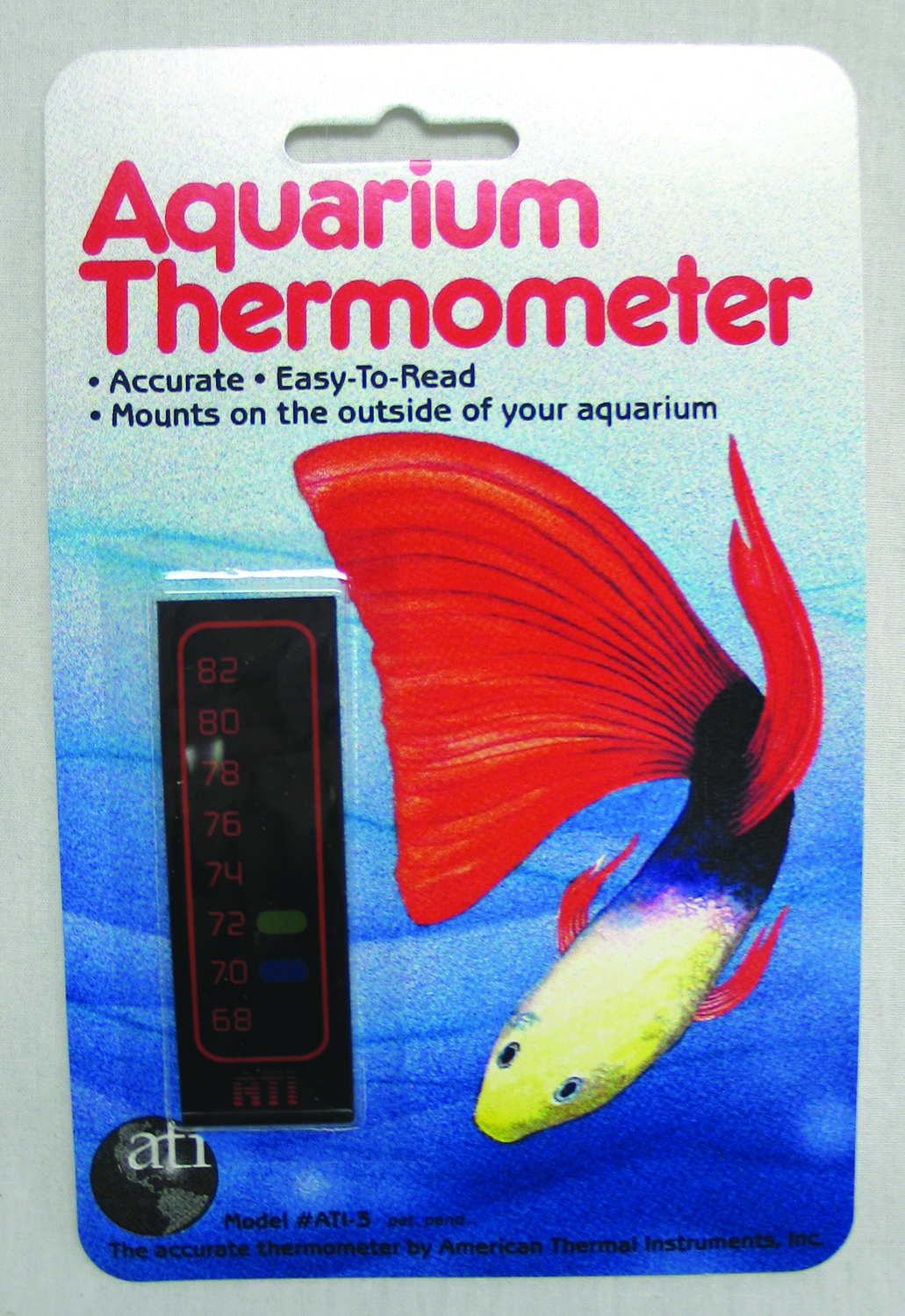 AQUARIUM  VERTICAL THERMOMETER