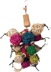 JAVA WOOD BALL THING BIRD TOY