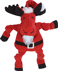 SANTA MOOSE KNOTTIE DOG TOY