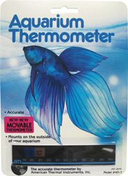 LIQUID CRYSTAL HORIZONTAL AQUARIUM THERMOMETER