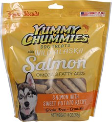 YUMMY CHUMMIES GRAIN FREE WILD ALASKA DOG TREATS