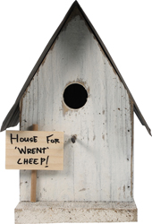 HOUSE FOR WRENT BIRD HOUSE