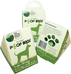 THE ORIGINAL USDA CERTIFIED BIOBASED POOP BAGS