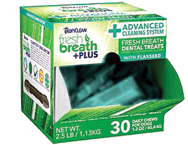 FRESH BREATH PLUS DOG DENTAL TREATS COUNTER DISPLY