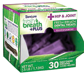 FRESH BREATH PLUS DENTAL DOG TREATS COUNTER DISPLY