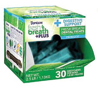 FRESH BREATH PLUS DENTAL DOG TREATS COUNTER DISPLY