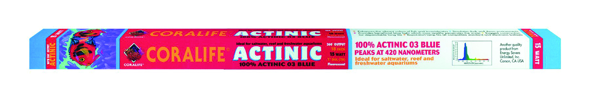 ACTINIC BLUE 03 FLUORESCENT LAMP 15 WATT