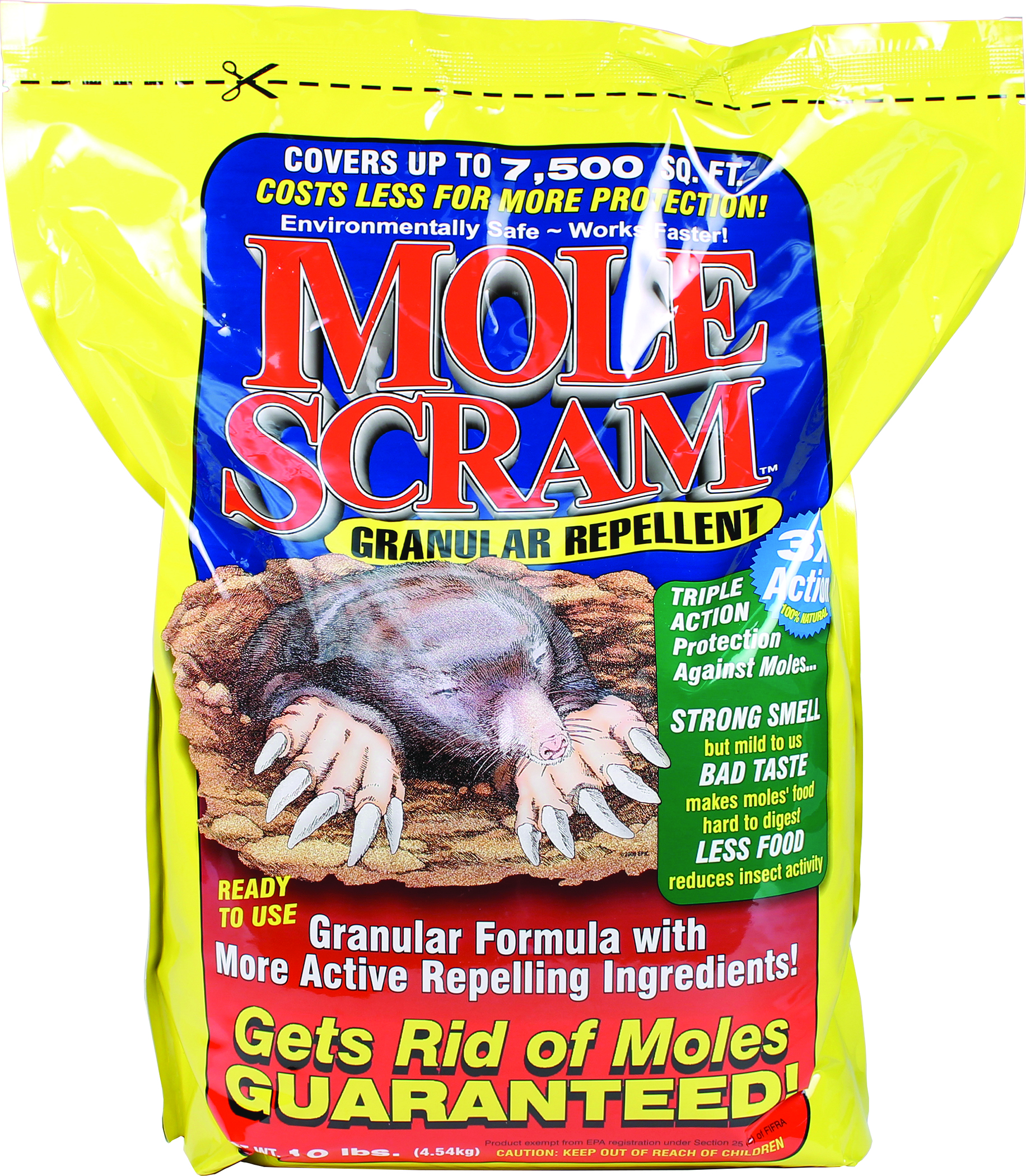 EPIC MOLE SCRAM GRANULAR REPELLENT