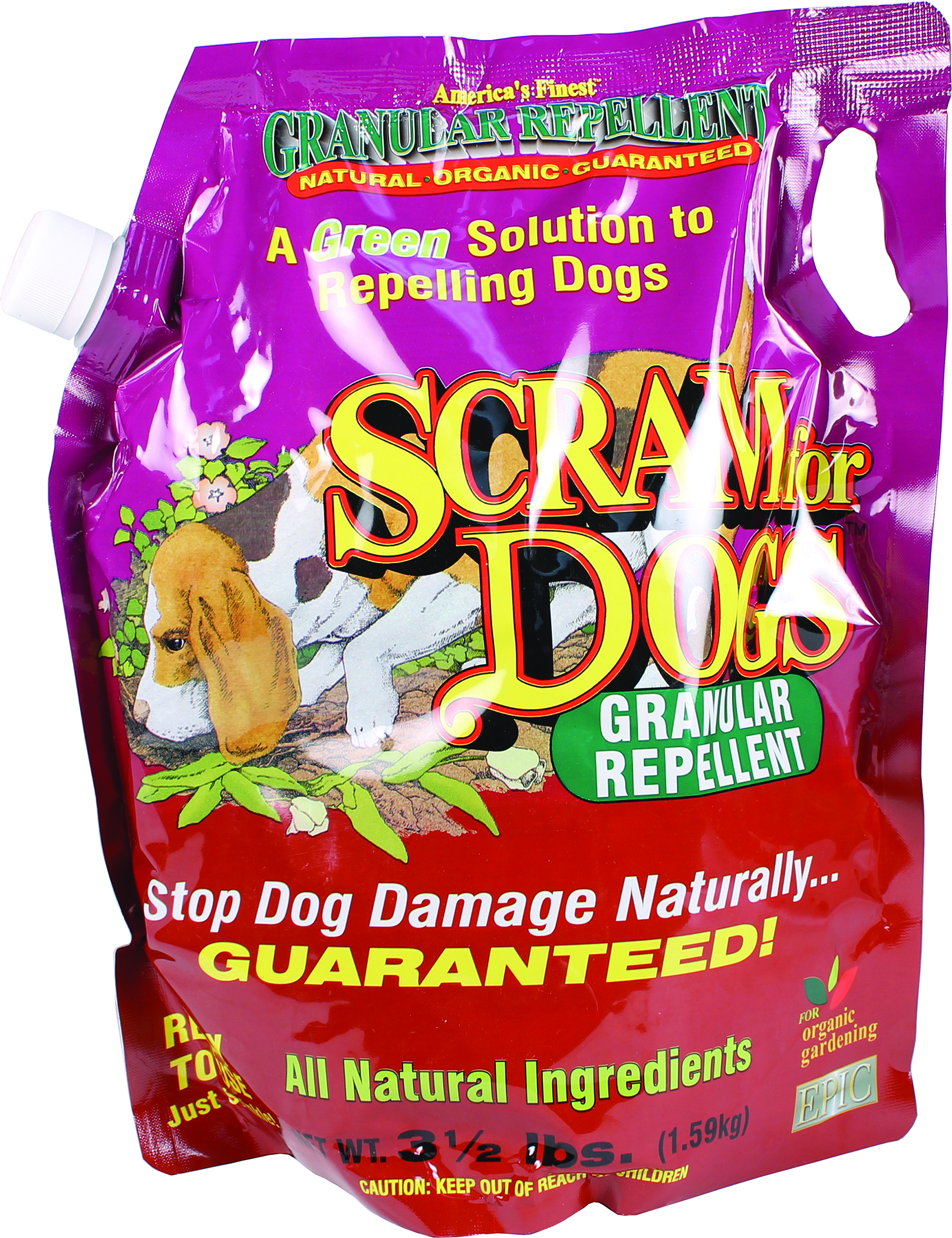 EPIC DOG SCRAM GRANULAR REPELLENT SHAKER BAG