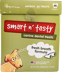 SMART N TASTY CANINE DENTAL TREATS CANISTER