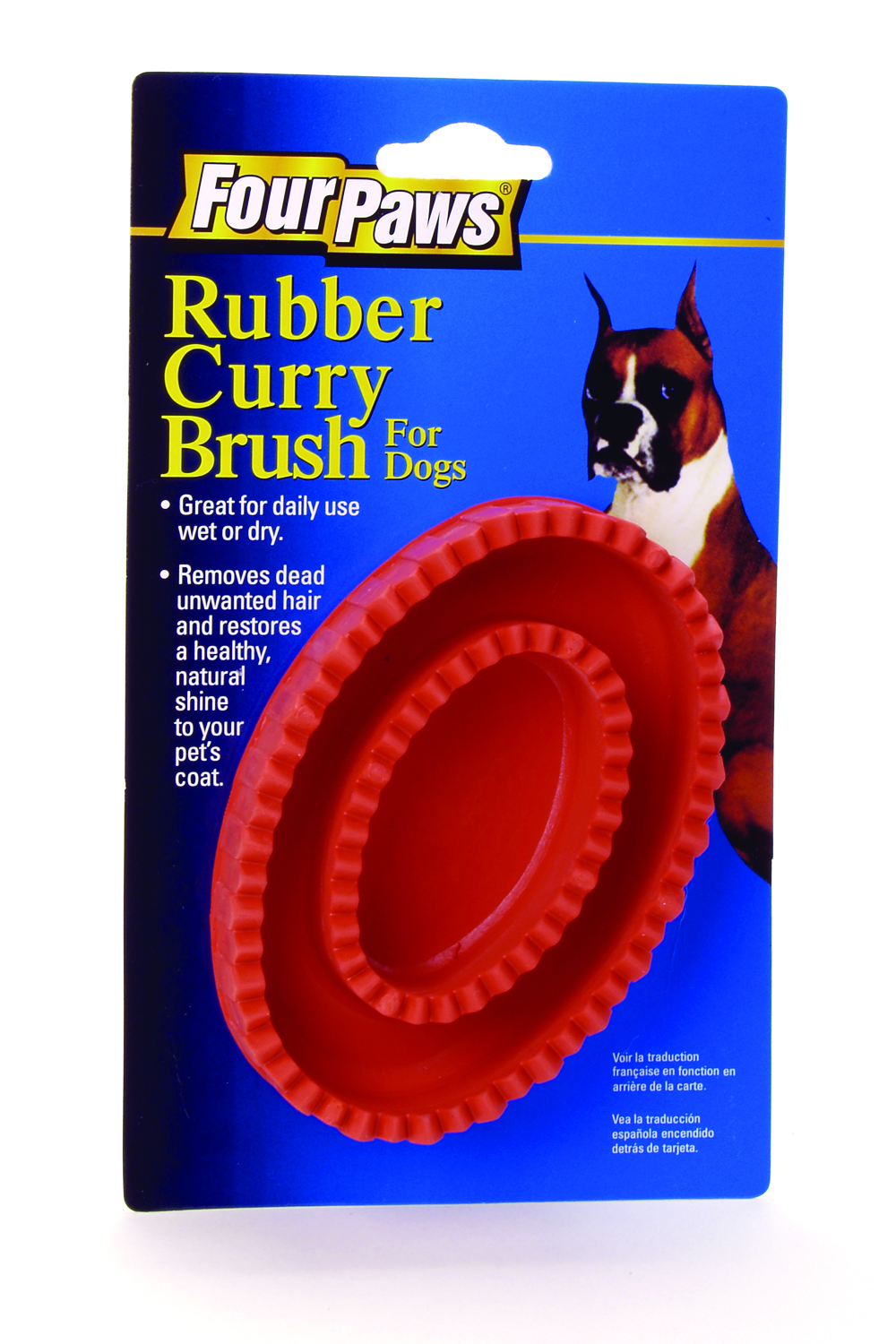 Rubber Curry Dog Brush