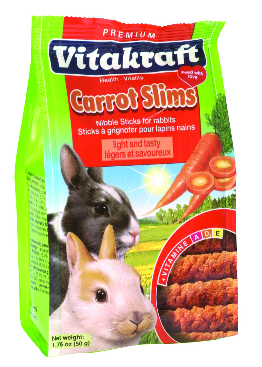 Vitakraft Carrot Slims For Rabbits