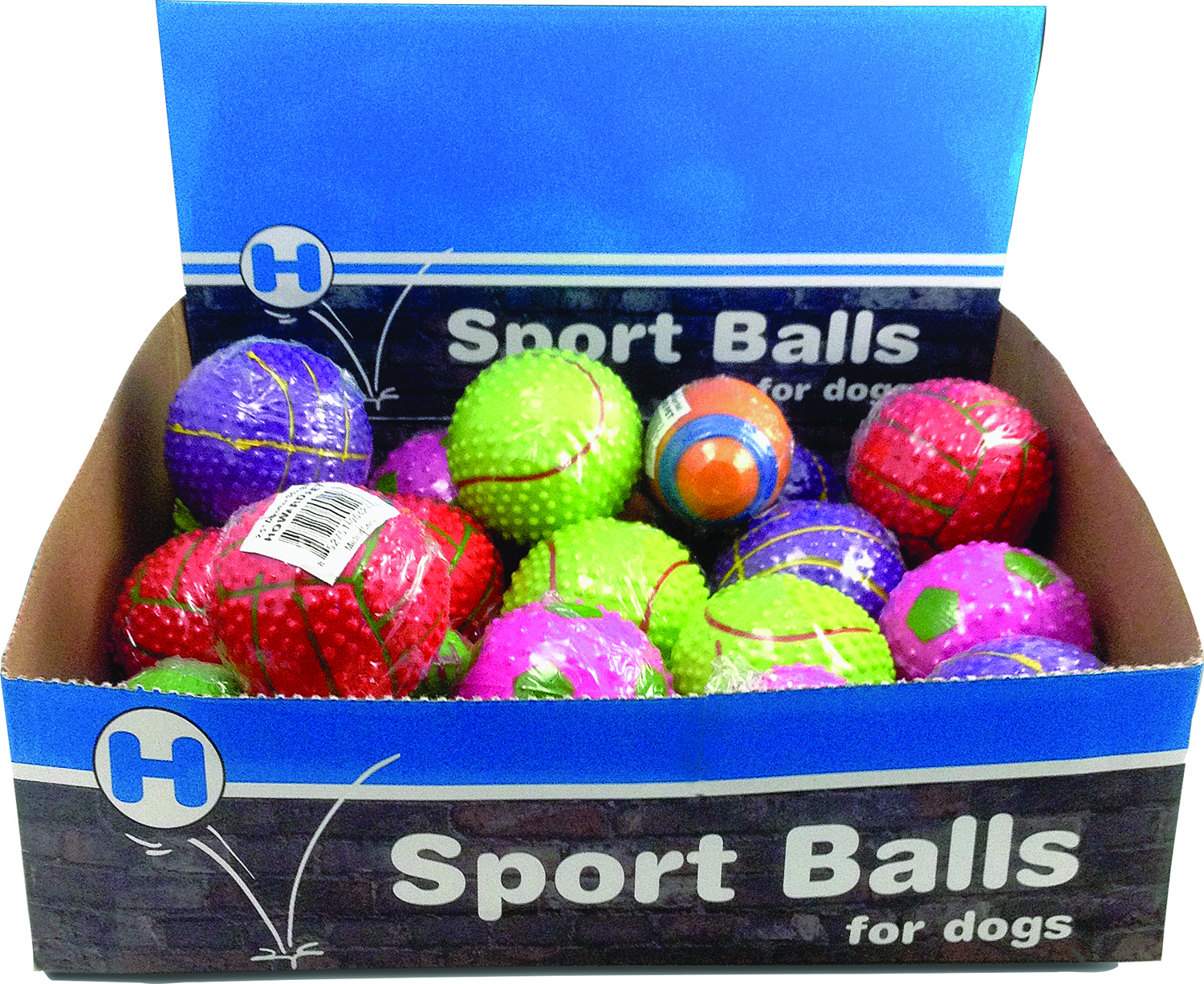 ROUND SPORT BALLS ASSORTED DISPLAY