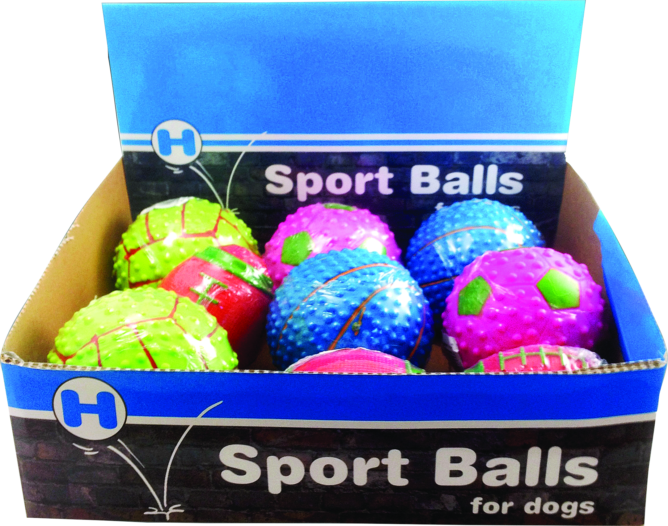 ROUND SPORT BALLS ASSORTED DISPLAY