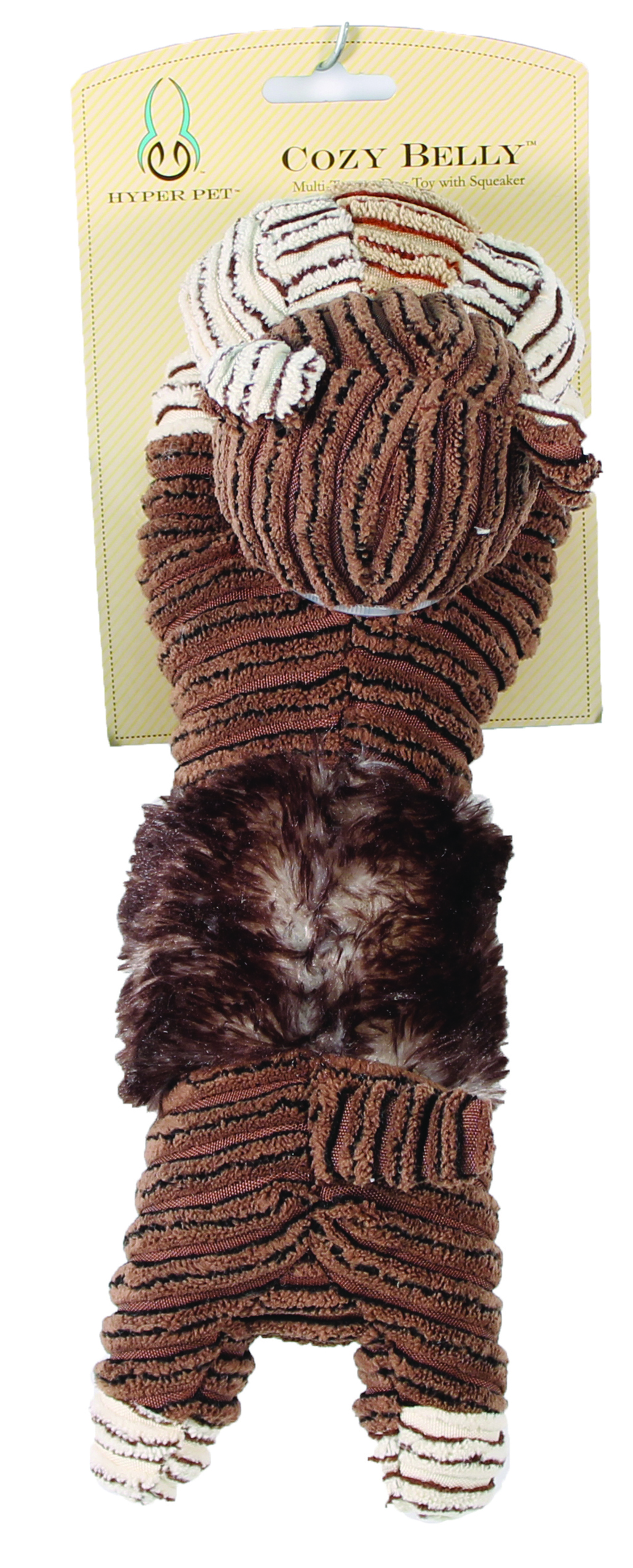 COZY BELLY TIGER WITH SQUEAKER
