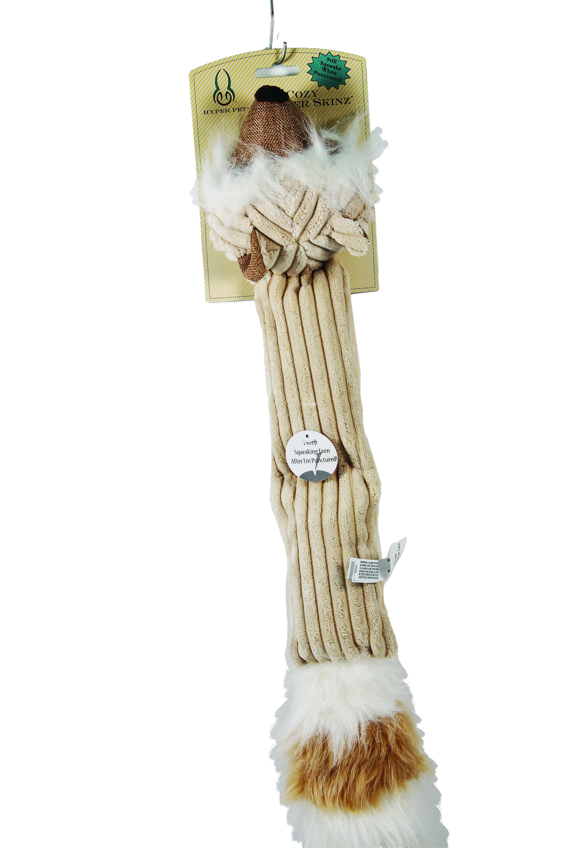 COZY CRITTER SKINZ RACOON WITH SQUEAKER