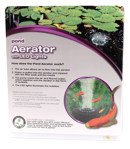 POND AERATOR WITH LED LIGHTS