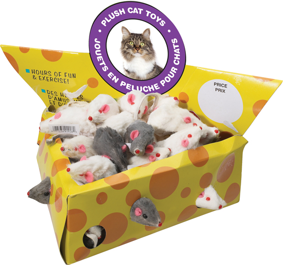 Fur Mouse Cheesebox Display 60 Pieces