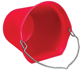 Flat Back Bucket 20qt - Red