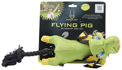 FLYING PIG SLINGSHOT DOG TOY