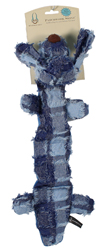 PATCHWORK SKINZ STUFFLESS DOG TOY WITH SQUEAKER