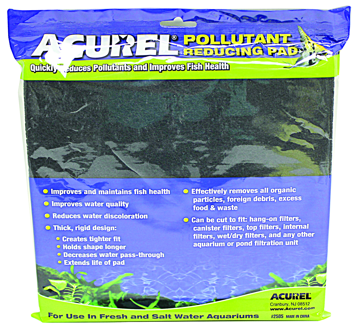 POLLUTANT REDUCING CARBON INFUSED MEDIA PAD