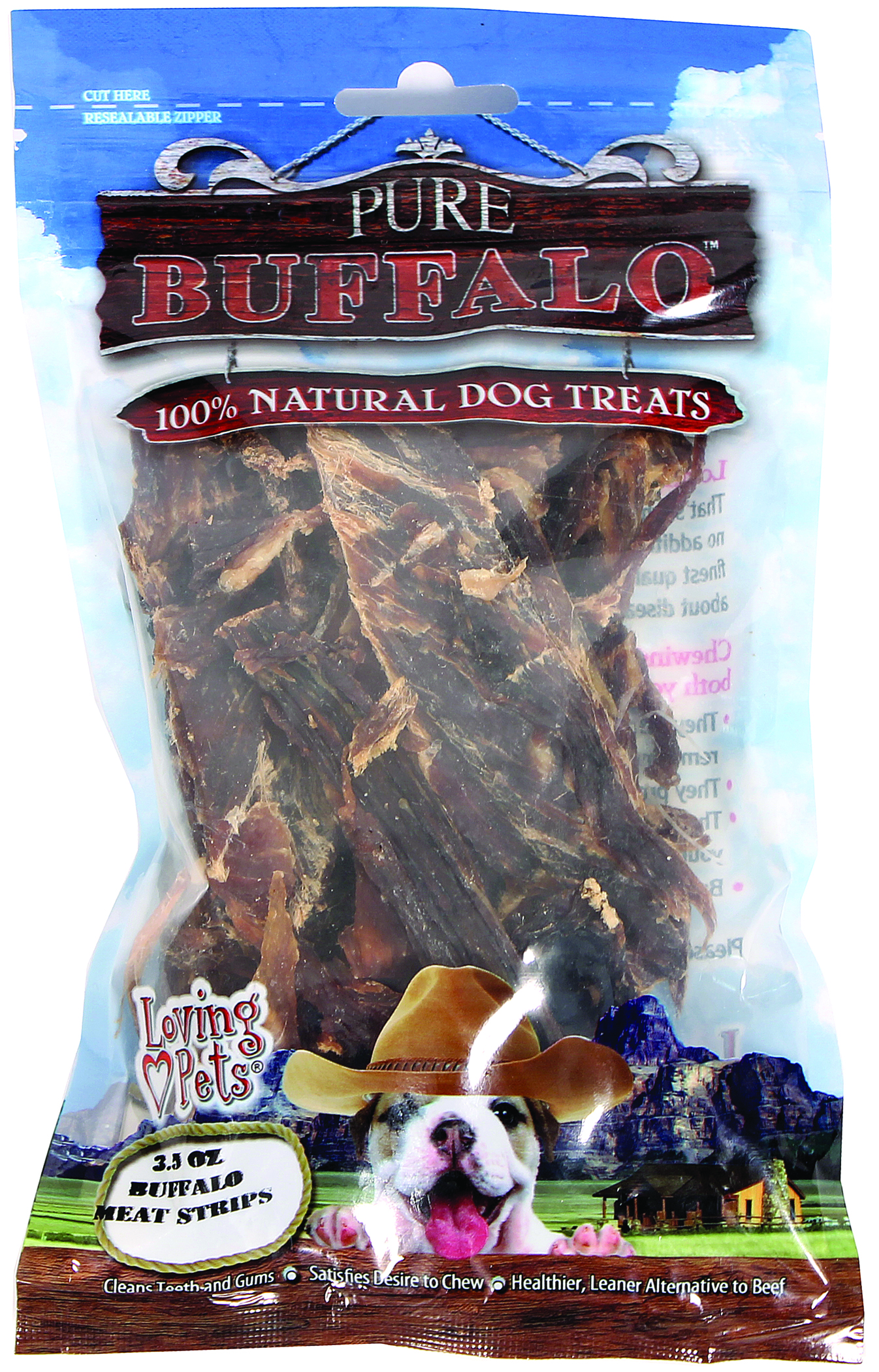 PURE BUFFALO MEAT STRIPS