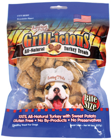 GRILL-ICIOUS BITE SIZE ALL-NATURAL DOG TREATS