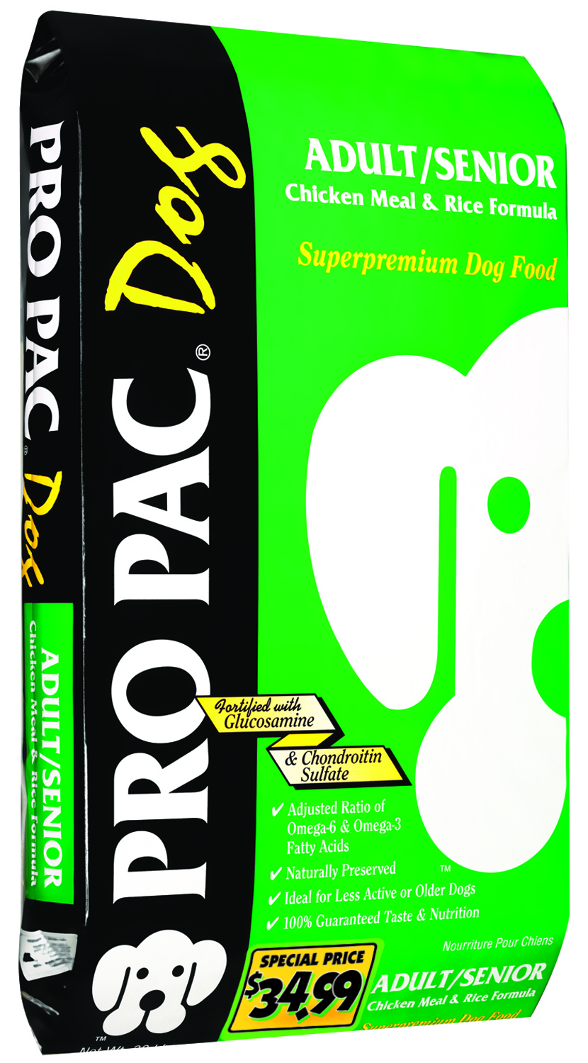 Pro Pac Senior Chicken & Rice Dog Food - 33lbs.