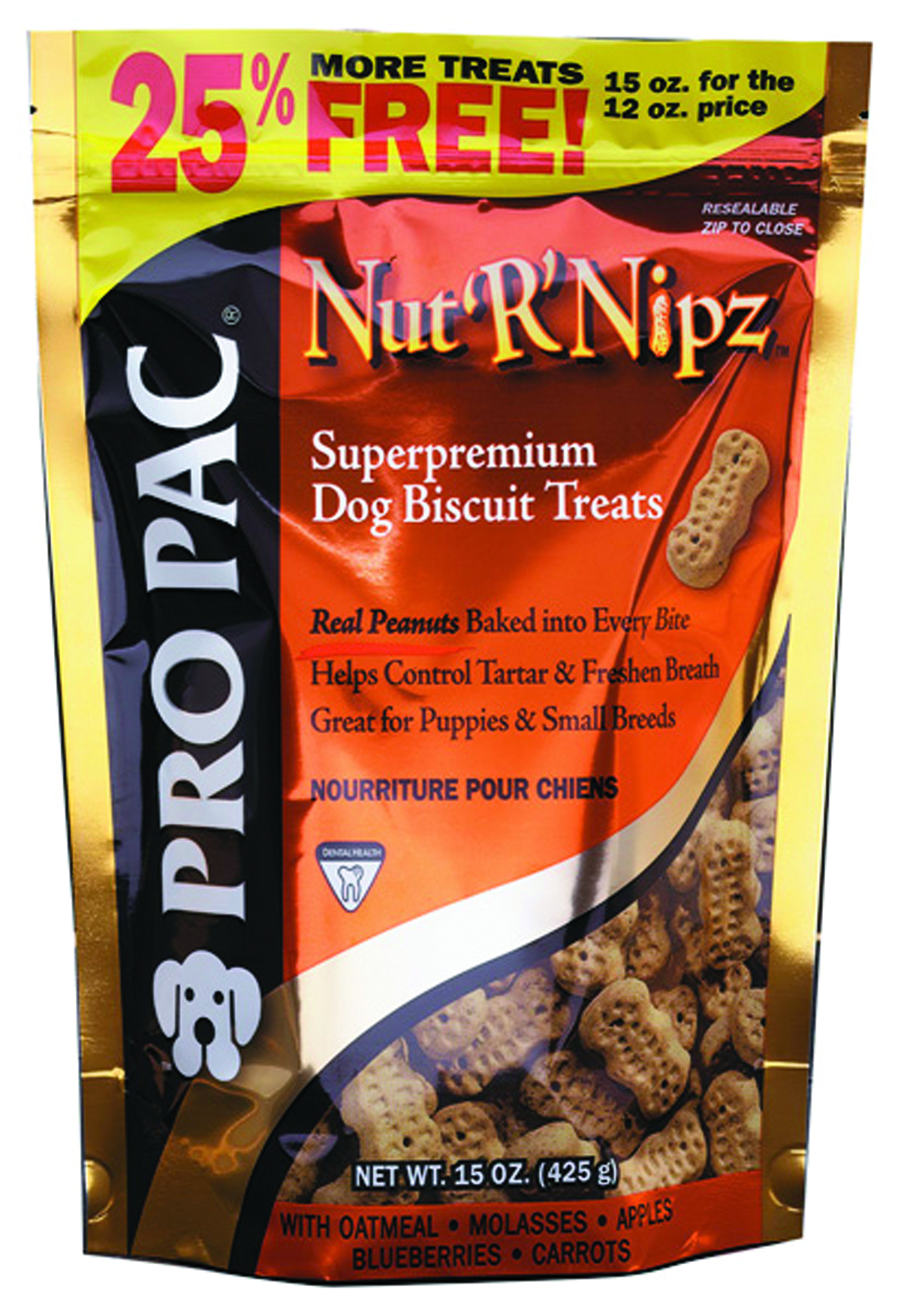 PRO PAC NUT R NIPZ TREATS