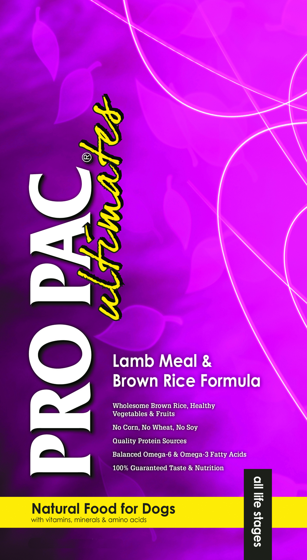 PRO PAC ULTIMATES NATURAL FOOD FOR DOGS