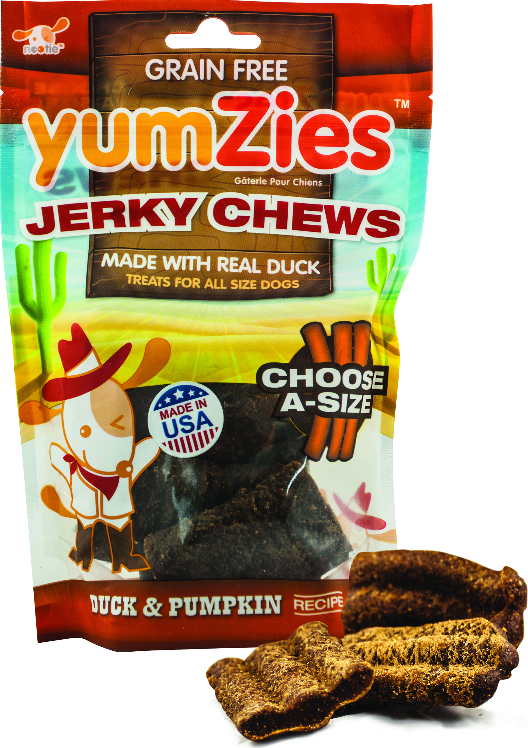 YUMZIES GRAIN FREE JERKY CHEWS FOR ALL DOGS