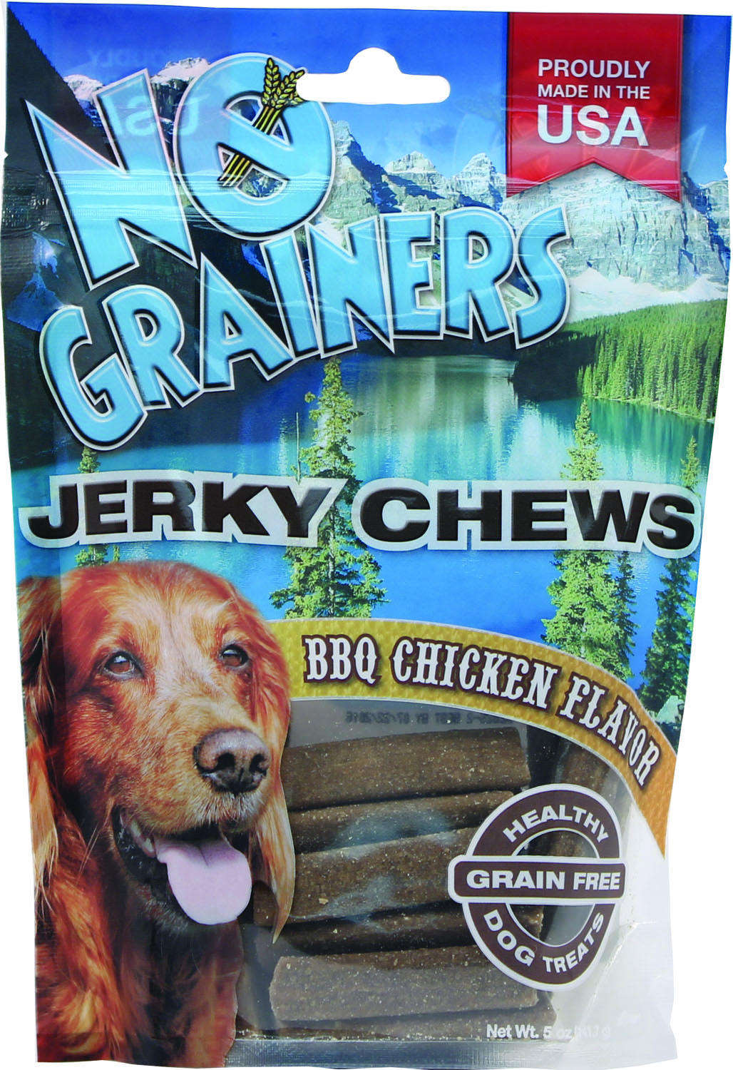 NO GRAINERS JERKY CHEWS BBQ CHICKEN DOG TREATS
