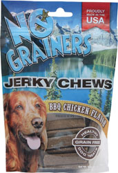 NO GRAINERS JERKY CHEWS BBQ CHICKEN DOG TREATS