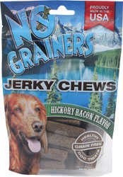 NO GRAINERS JERKY CHEWS HICKORY BACON DOG TREATS
