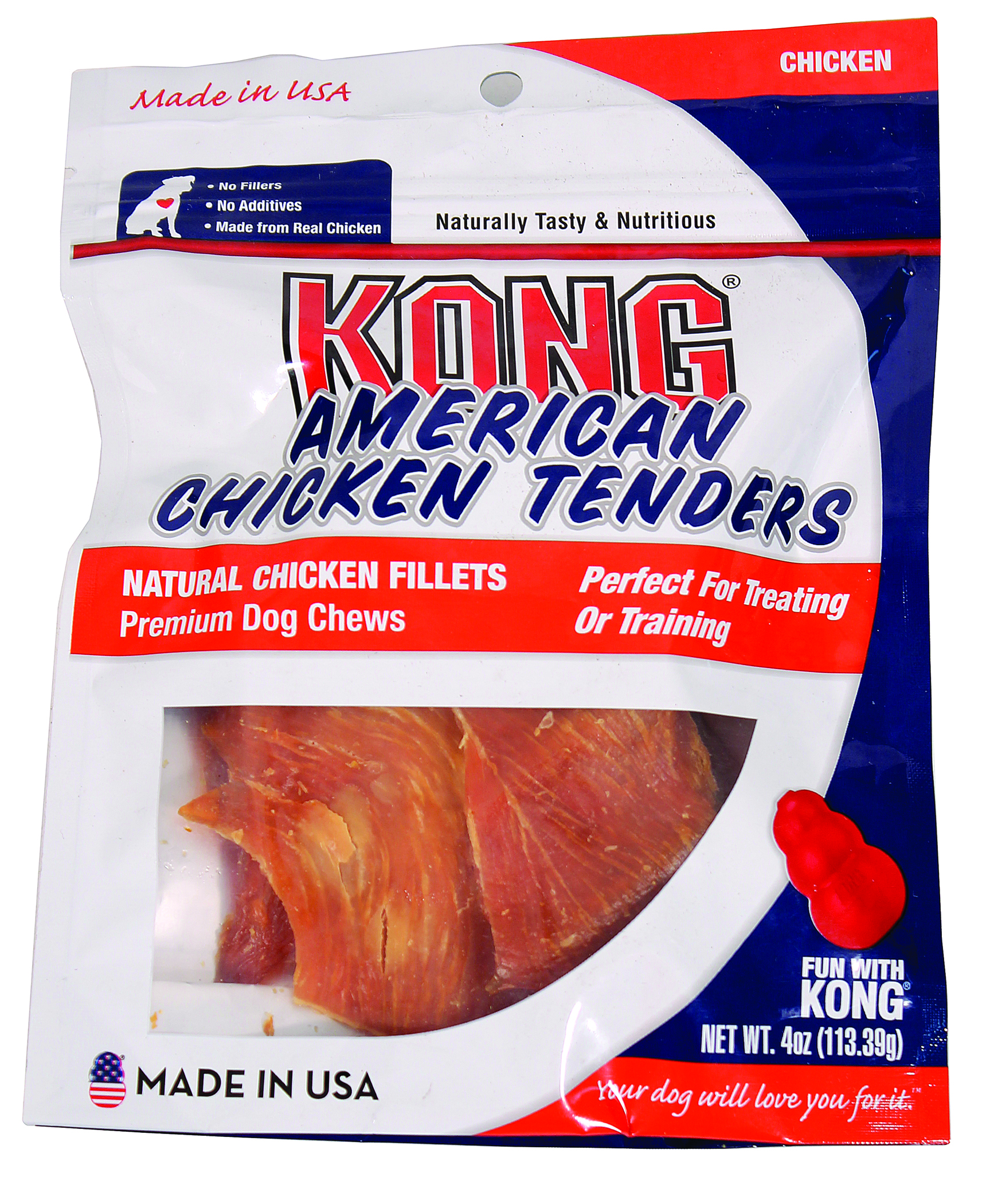 KONG AMERICAN CHICKEN TENDERS DOG CHEWS