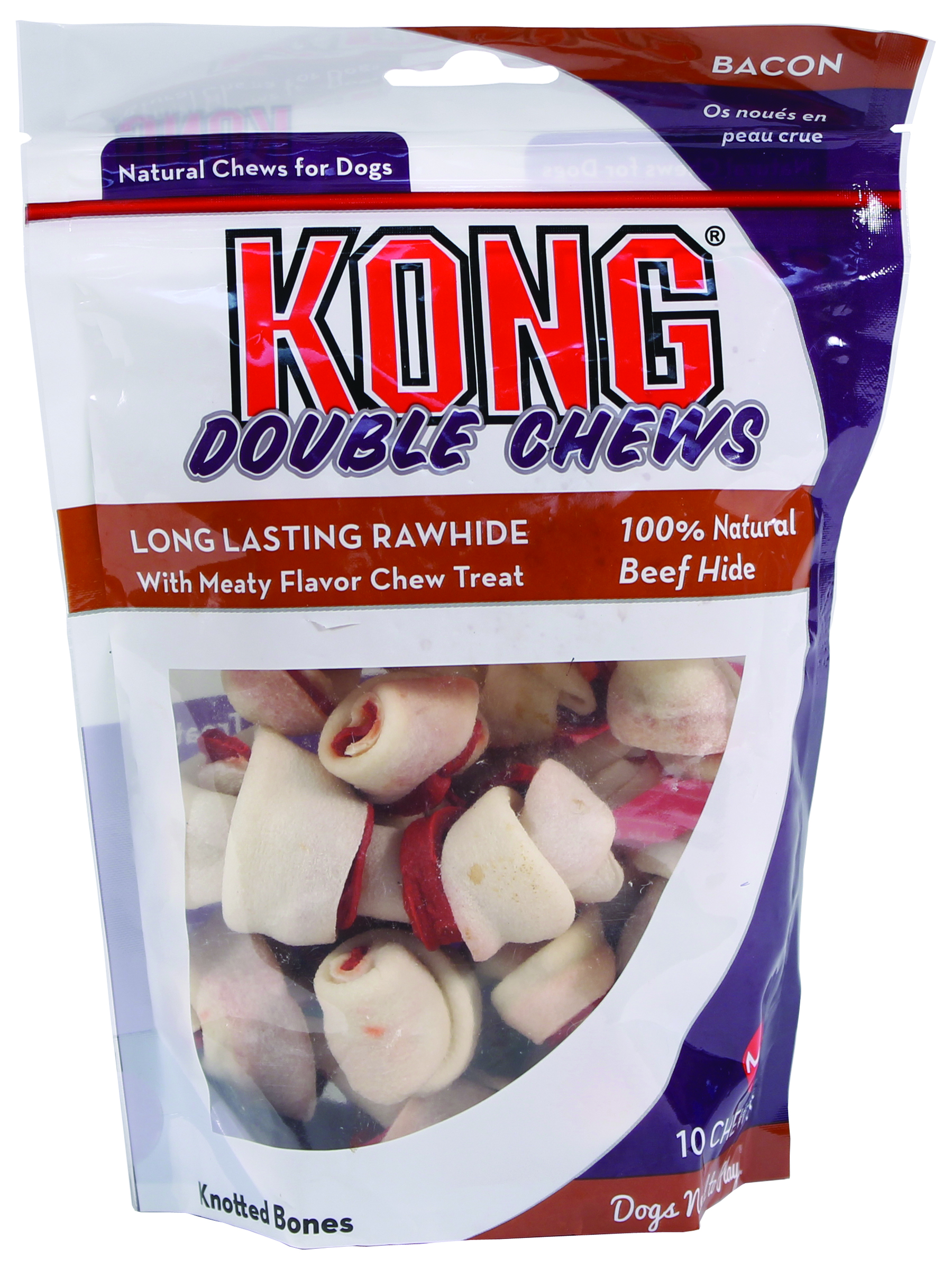 KONG DOUBLE CHEWS RAWHIDE LONG LASTING RAWHIDE