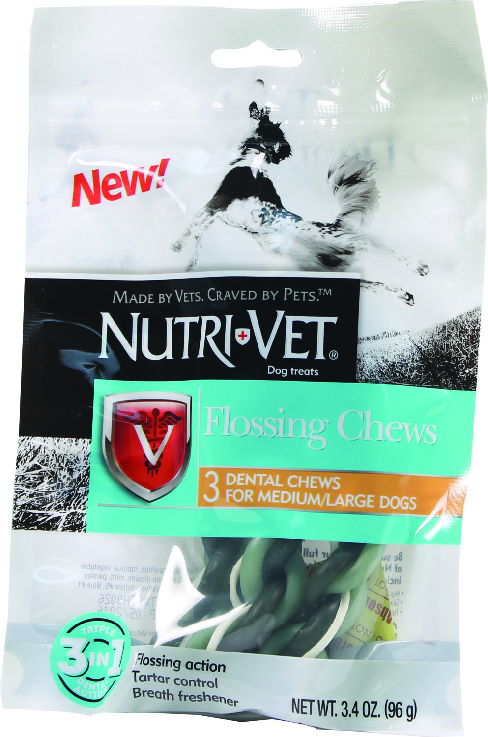 FLOSSING CHEWS FOR MEDIUM/LARGE DOGS