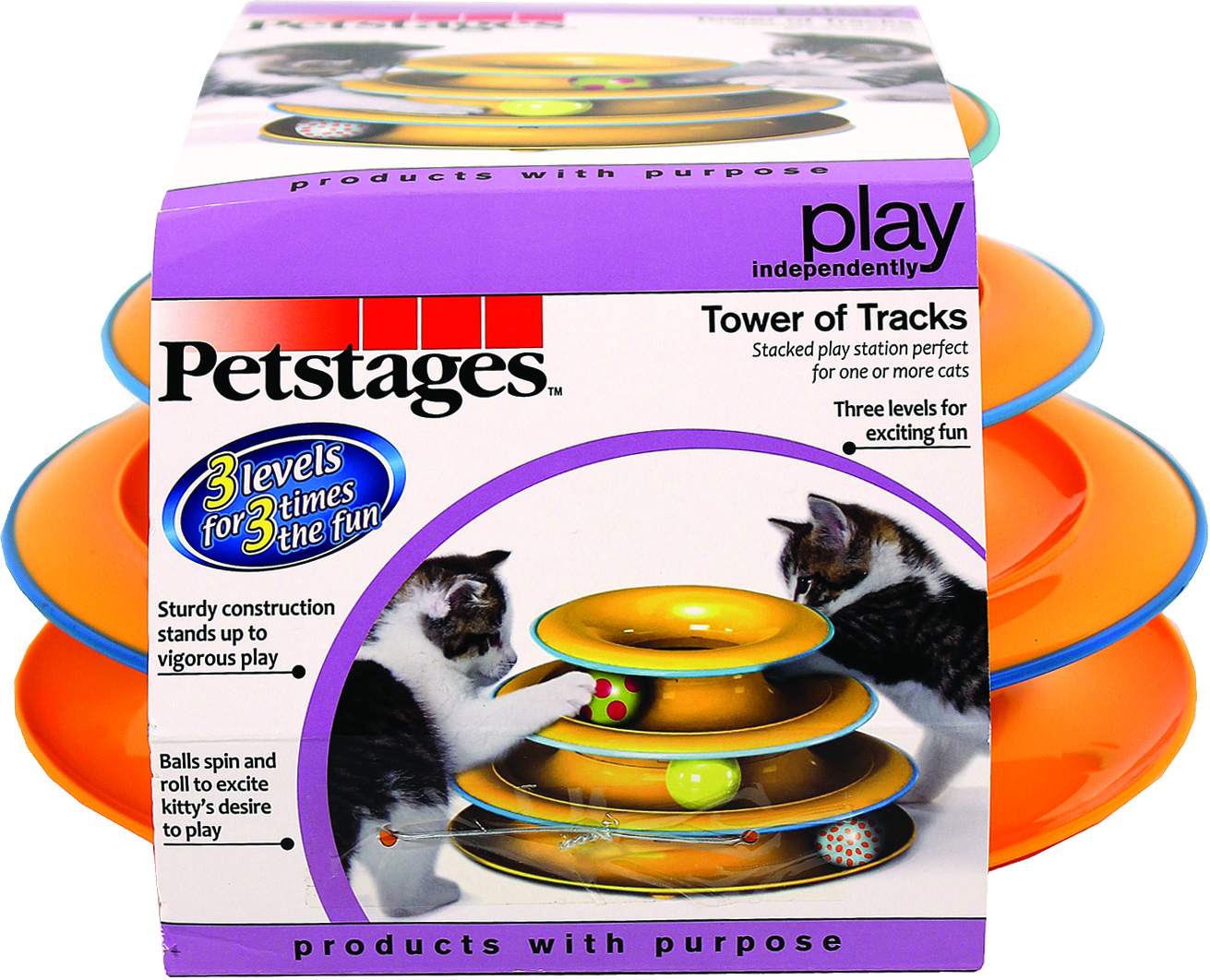 TOWER OF TRACKS CAT TOY