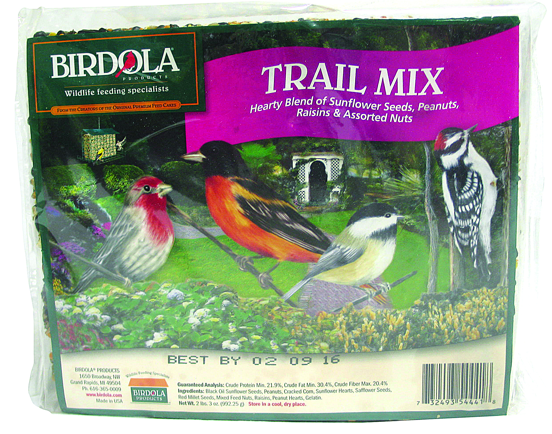 BIRDOLA TRAIL MIX SEED CAKE