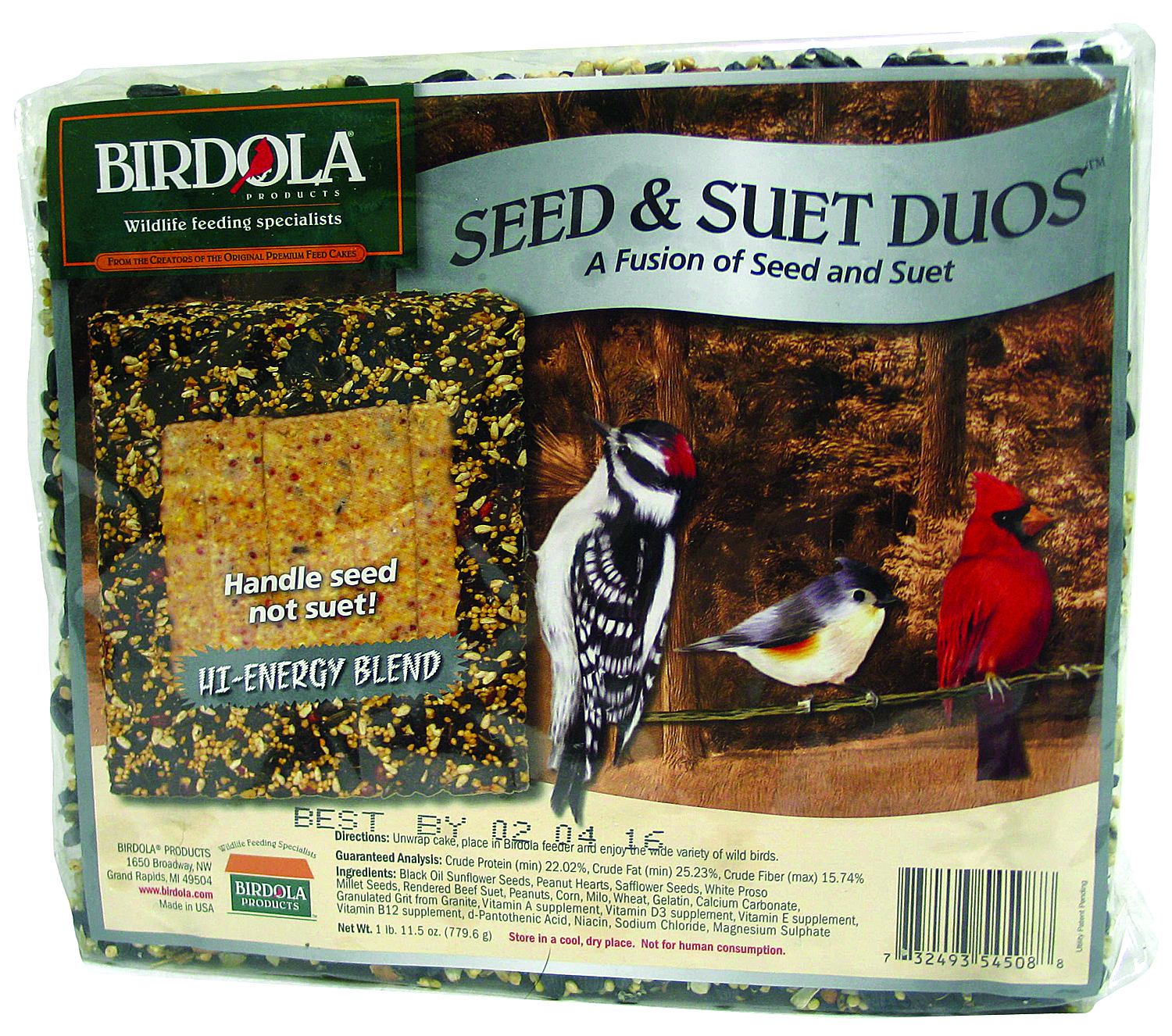 BIRDOLA SEED AND SUET DUOS