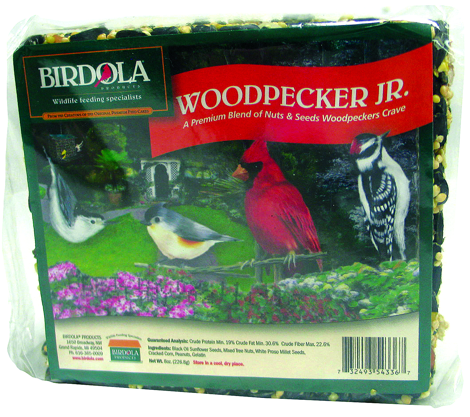 BIRDOLA WOODPECKER JUNIOR SEED CAKE