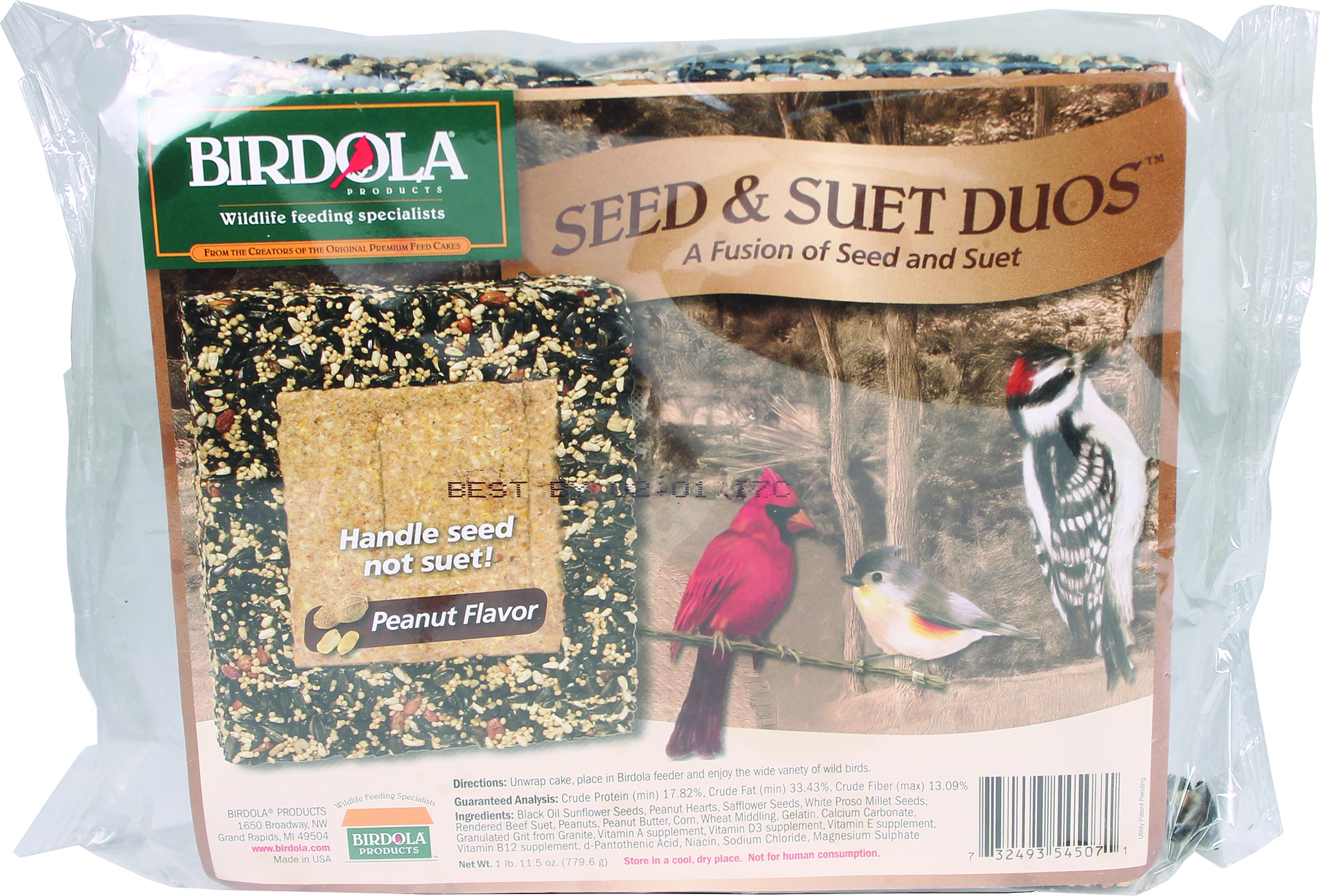 BIRDOLA SEED AND SUET DUOS