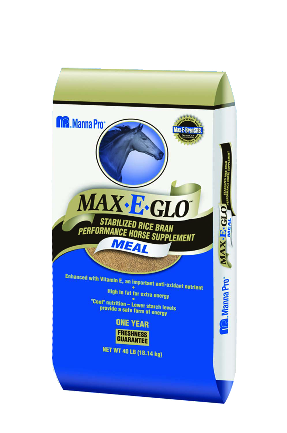 MAX-E-GLO RICE BRAN HORSE SUPPLEMENTS