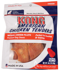 KONG AMERICAN CHICKEN TENDERS DOG CHEWS