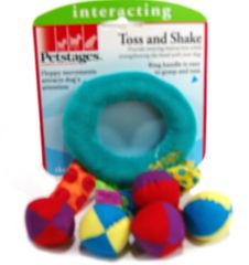 Toss And Shake Versatile Plush Dog Toy