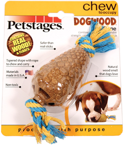 DOGWOOD PINE CONE DOG CHEW TOY